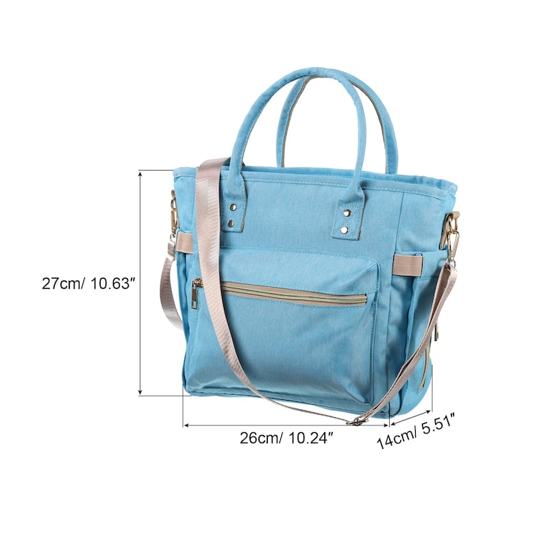 Insulated Lunch Bag, Lunch Tote Bag, 10.63"x5.51"x10.24" - Sky Blue