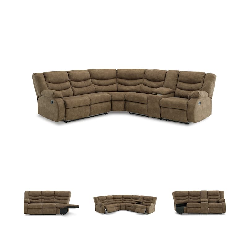 Signature Design by Ashley Partymate 2-Piece Reclining Sectional - 113"W x 99"D x 40"H