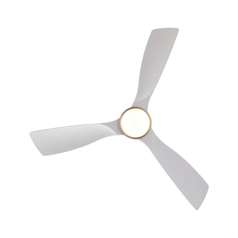 48'' Gold Indoor Ceiling Fan with Light Remote Control