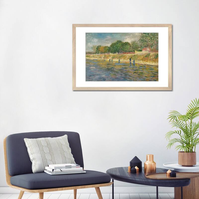 iCanvas "Bank Of The Seine, 1887" by Vincent van Gogh