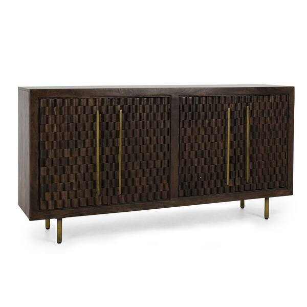 Norwood Hand Carved Sideboard Buffet by Kosas Home 78Wx18Dx36H Bed Bath & Beyond 38367473