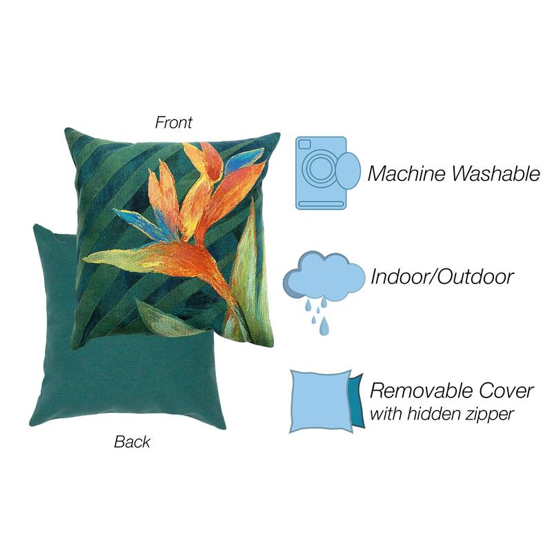 Liora Manne Visions IV Exotic Bloom Indoor/Outdoor Pillow