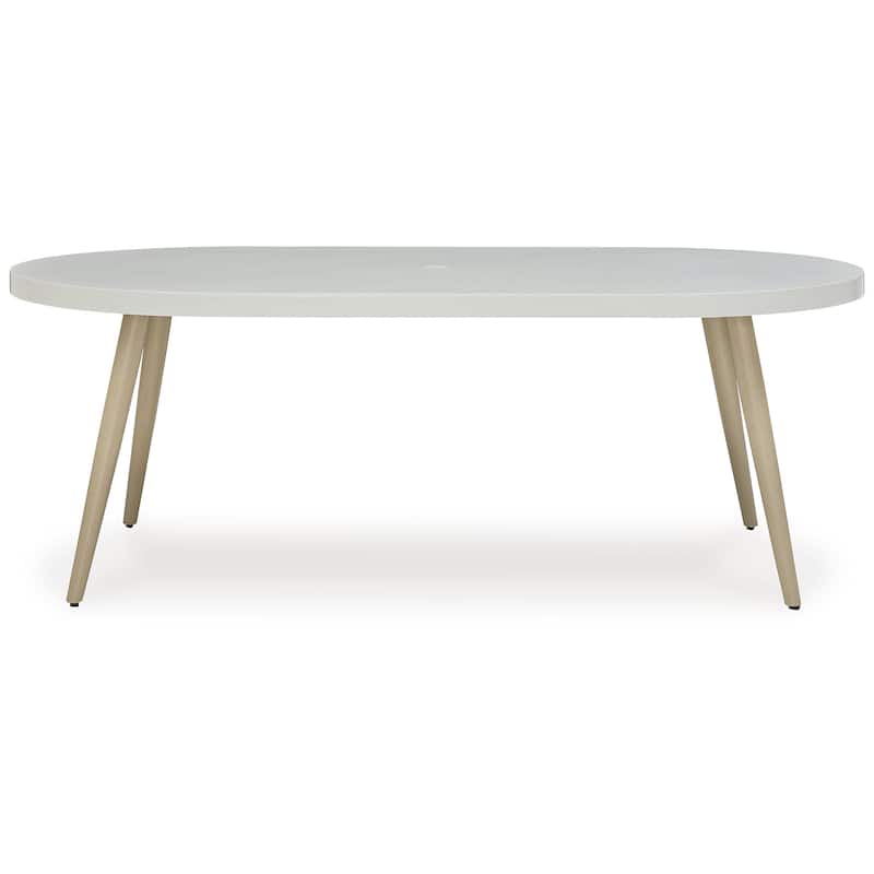 Signature Design by Ashley Seton Creek Brown/Gray 5-Piece Outdoor Dining Package - 80" W x 42" D x 28.88" H