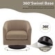 preview thumbnail 119 of 122, UIXE 360° Swivel Barrel Accent Chair Armchair For Living Room
