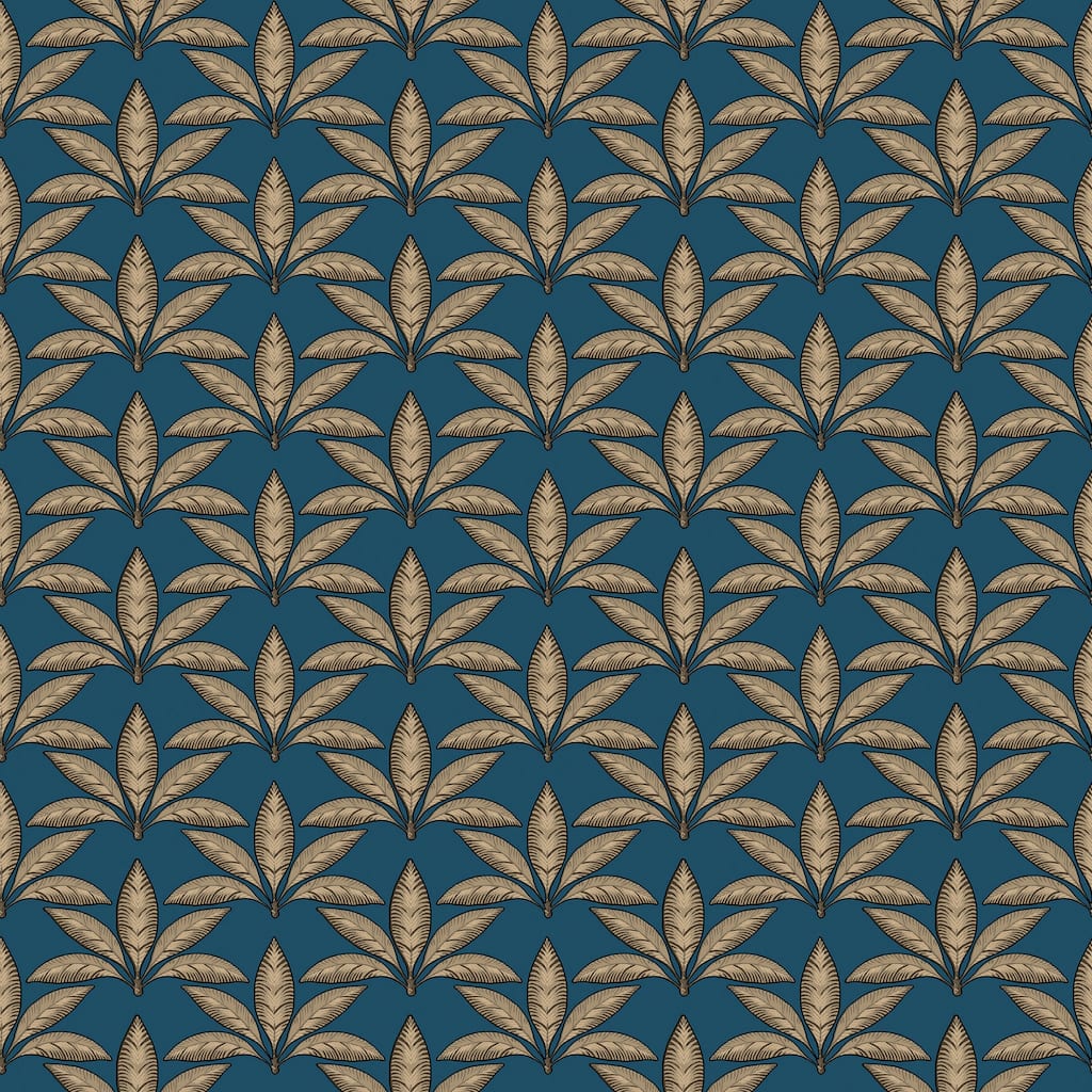 Galerie Wallcoverings Into The Wild Leaf Motif Non-woven Metallic Wallpaper Roll
