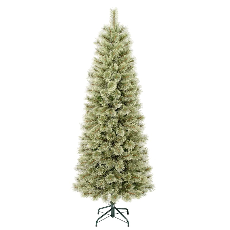 National Tree Company 6 ft. Artificial Arcadia Pine Slim Christmas Hinged Tree - 6 Foot