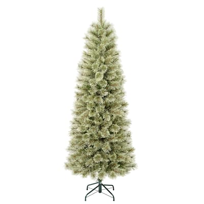 National Tree Company 6 ft. Artificial Arcadia Pine Slim Christmas Hinged Tree - 6 Foot