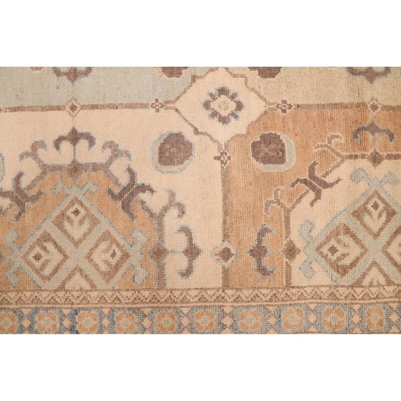 ECARPETGALLERY Hand-knotted Finest Ghazni Beige, Ivory Wool Rug - 9'10 x 14'0