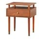 preview thumbnail 8 of 16, Simple Living Margo Mid-Century One Drawer Side Table
