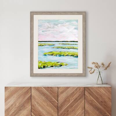 Paragon Early Morning Marsh Framed Art