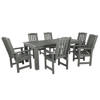 Lehigh 7-piece Outdoor Dining Set - 42" x 84" Table, Dining Height