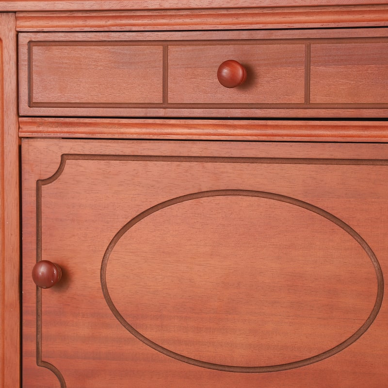 Christopher Knight Home - Marwood Carved Wood Nightstand with Soft-Close Slides and Gourd Legs