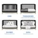 preview thumbnail 9 of 8, Jade 4-in-1 Convertible Crib Greenguard - Gold Certified