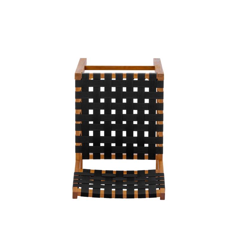 Christopher Knight Home - Solvanta Modern Solid Wood Outdoor 5-Piece Bar Height Dining Set with Rope Woven Bar Stools