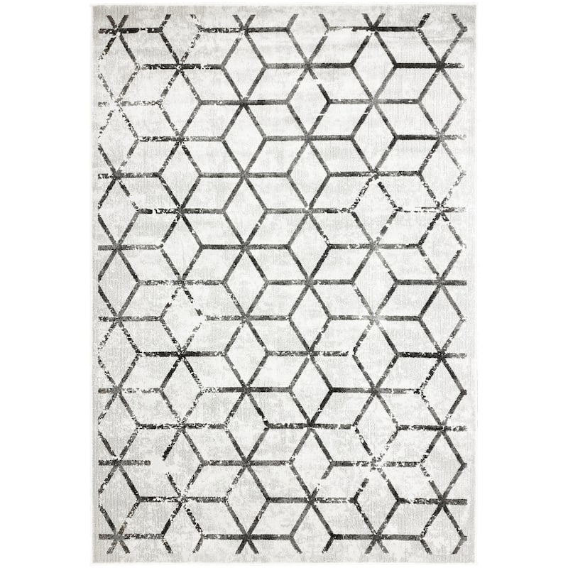 Mayberry Maverick Kyle Contemporary Area Rug - 7'6"x9'8" - Gray