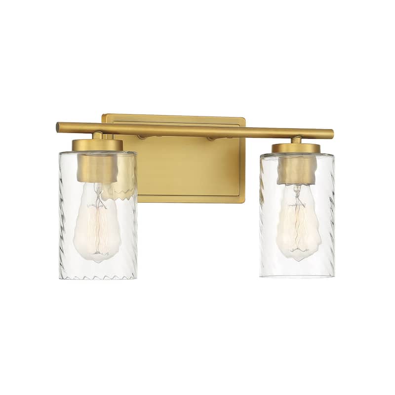 Meridian M80037 2 Light 15" Wide Bathroom Vanity Light with Swirl