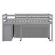 preview thumbnail 34 of 37, Multifunctional Design Twin Size Loft Bed with Retractable Desk & Storage