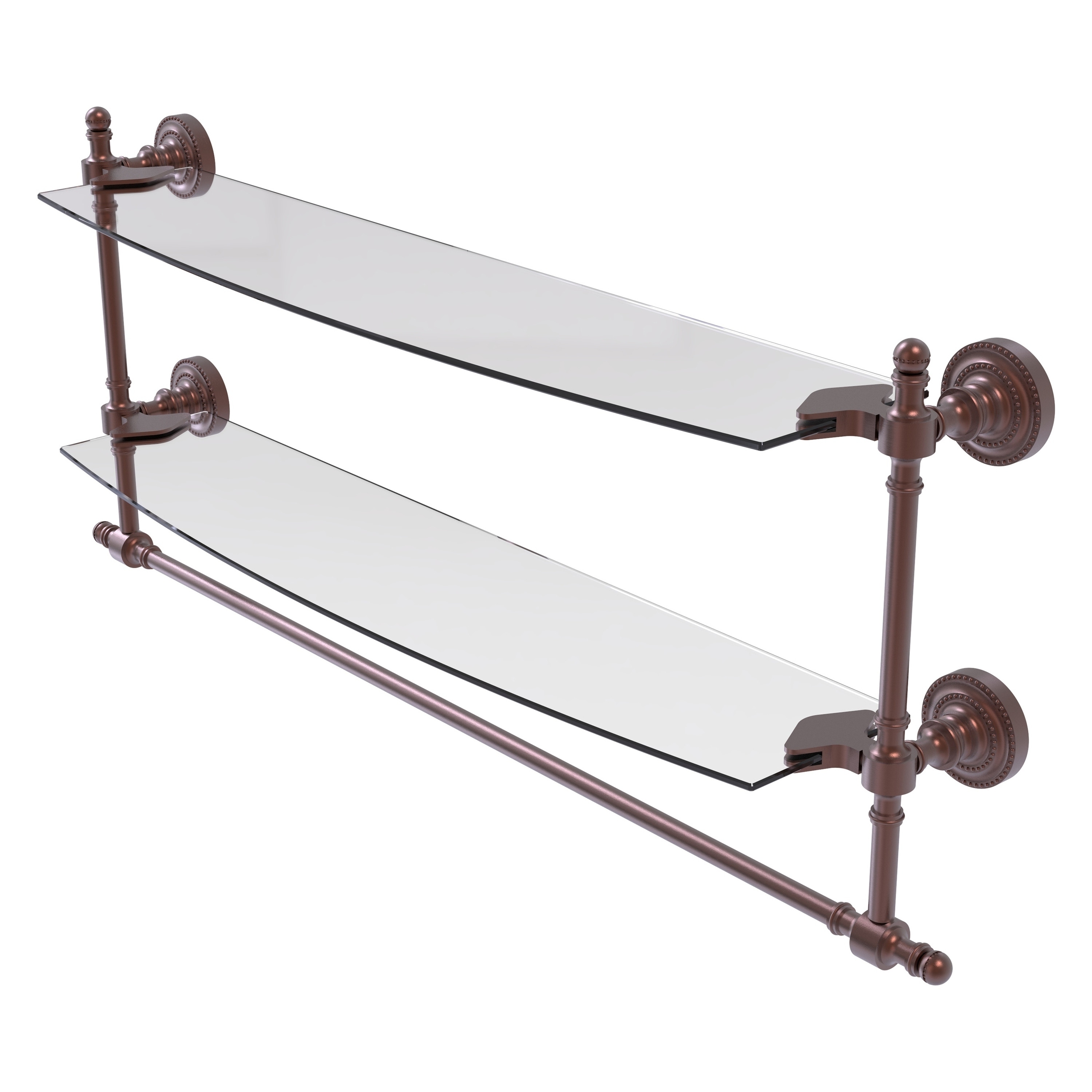 Allied Brass Mambo Collection 18 in. Towel Bar in Unlacquered