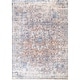 preview thumbnail 8 of 6, Nuloom Blue Traditional Mystique Medallion Ombre Shadow Fringe Area Rug