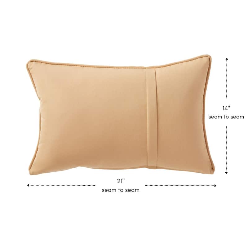 Greendale Home Fashions Sunbrella 21" x 14" Rectangle Outdoor Throw Pillow (Set of 2)