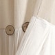 preview thumbnail 86 of 152, Lush Decor Linen Button Single Panel Window Curtain