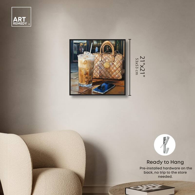 Out For Some Iced Coffee Canvas by Art Remedy