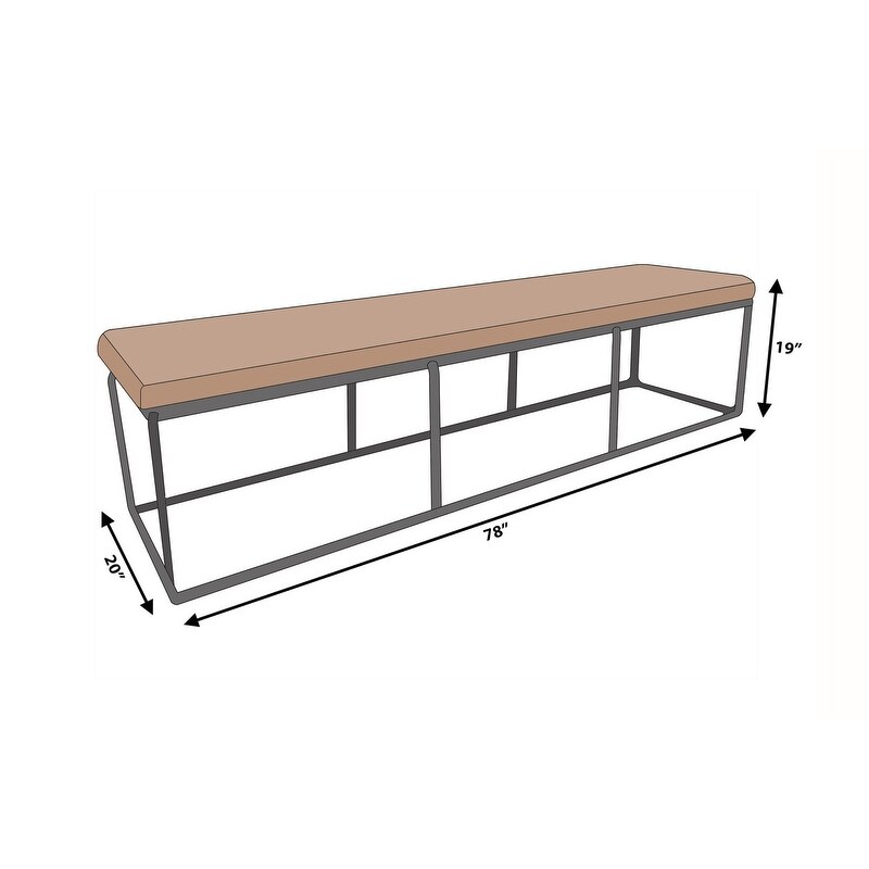 Westhoff Bench 19 X 78 X 20 Inches Overstock 11863318