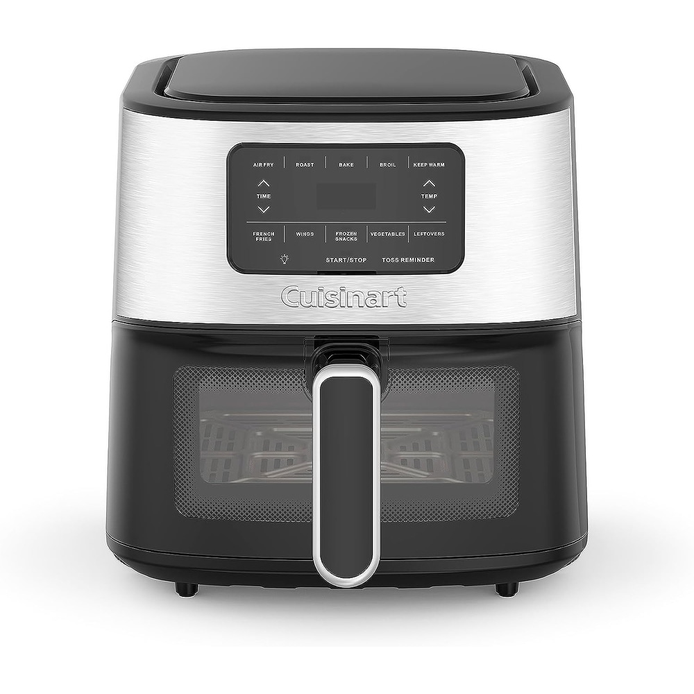 Gourmia 8-Qt Digital Air Fryer with Guided Cooking, Stainless Steel, 13.5  High, New 