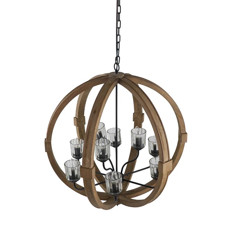 9- Light Globe Chandelier