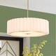 preview thumbnail 1 of 9, GetLedel 24" 5-Light Modern Pleated Drum Chandelier Gold