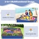preview thumbnail 8 of 7, Gymax Kids Outdoor Sandbox 48.5'' x 48.5'' x 12.5'' Large HDPE Sandpit