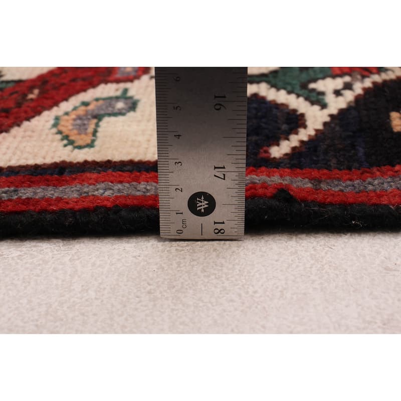 ECARPETGALLERY Hand-knotted Anadol Dark Red Wool Rug - 3'11 x 7'3