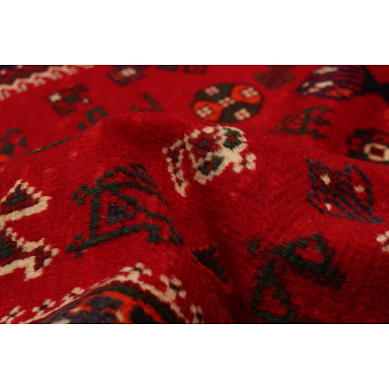 ECARPETGALLERY Hand-knotted Melis Red Wool Rug - 6'7 x 9'9