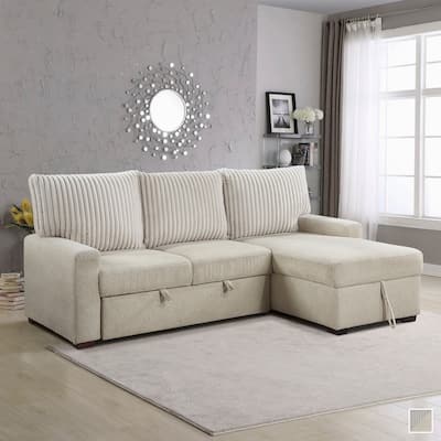 Liatris 2-Piece Sectional Sofa with Pull-out Bed and Right Chaise