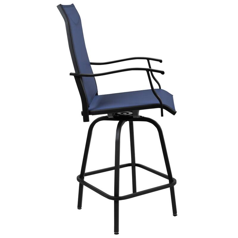 30" All-Weather Patio Swivel Outdoor Stools, Set of 2 - Garden Chair