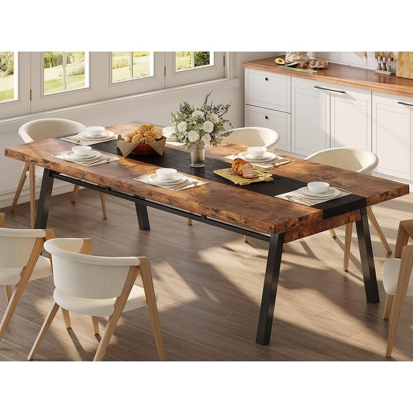 Dining Table 68 People Industrial Style Kitchen Table 2 Drawers On