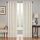 preview thumbnail 39 of 117, Eclipse Kendall Blackout Window Curtain Panel 63 Inches - Ivory