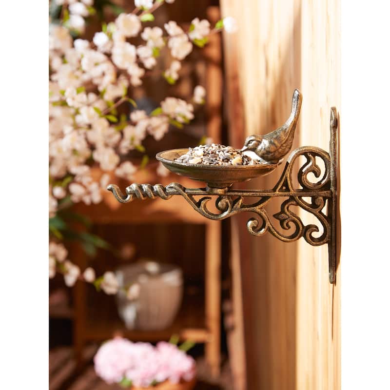 Sunflower Cast Iron Bird Feeder