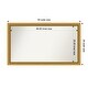 preview thumbnail 184 of 191, Wall Mirror Choose Your Custom Size - Extra Large, Townhouse Gold Wood Outer Size: 50 x 29 in