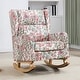 preview thumbnail 23 of 43, HOMYKA 27.56" Wide Rocking Chair for Nursery with Solid Wood Leg