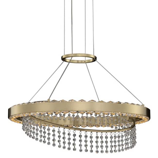 Allegri 036355-FR001 Saturno 20" Wide LED Ring Chandelier with Firenze - Brushed Brass