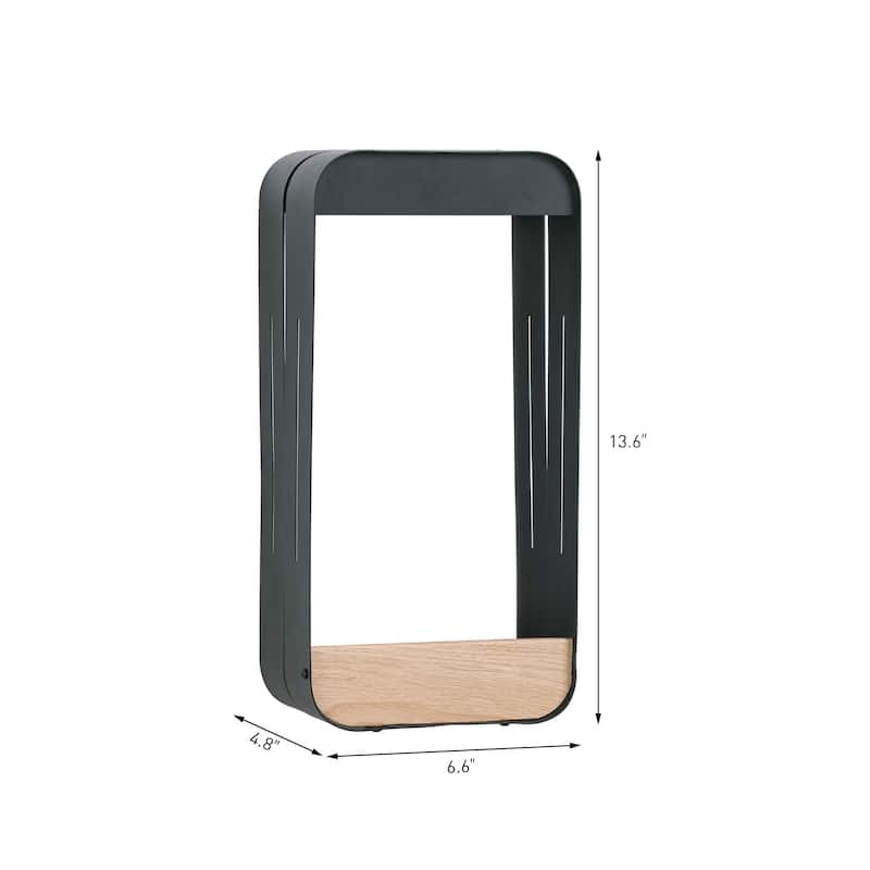 2 Pack Rectangle Frame Solar Integrated LED Sensor Outdoor Wall Light