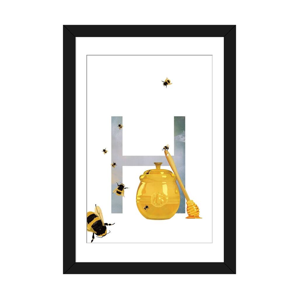 iCanvas "H - Honey" by Goed Blauw