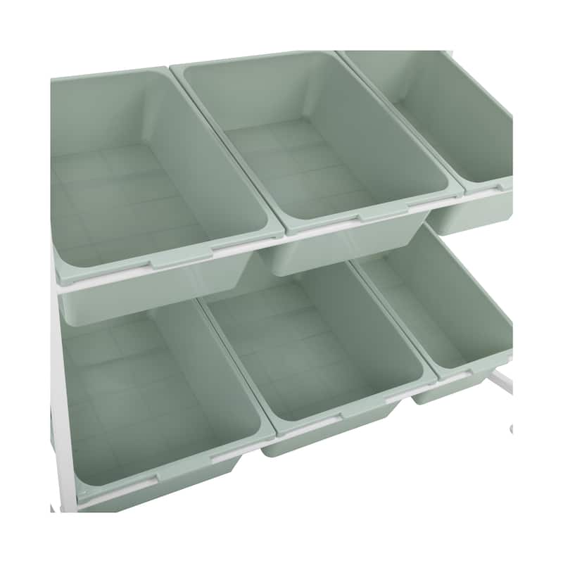 Seville Classics 6-Bin Organizer, 32.5" W x 14.2" D x 30.5" H