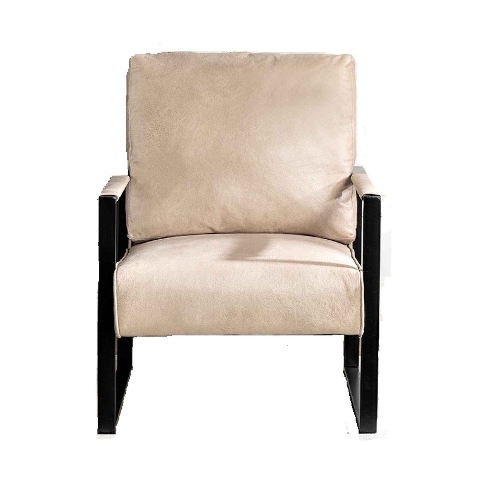 Accent Chair with Durable Square Metal Frame, Armchair