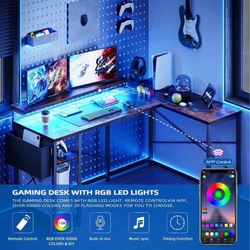 L Shaped Gaming Computer Desk