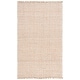 preview thumbnail 5 of 9, SAFAVIEH Handmade Natural Fiber Sighild Farmhouse Fringe Jute Rug 4' x 6' - Natural/Ivory - Rectangle