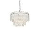preview thumbnail 10 of 9, Elegant Lighting 1780D15 Emilia 4 Light 15" Wide Crystal Pendant