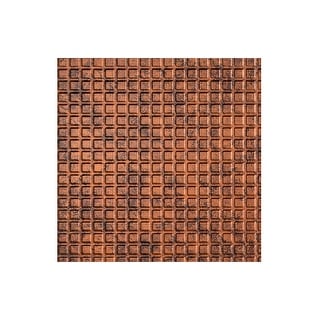 Fasade Square Decorative Vinyl 2ft x 2ft Lay In Ceiling Tile in Moonstone Copper (5 Pack)
