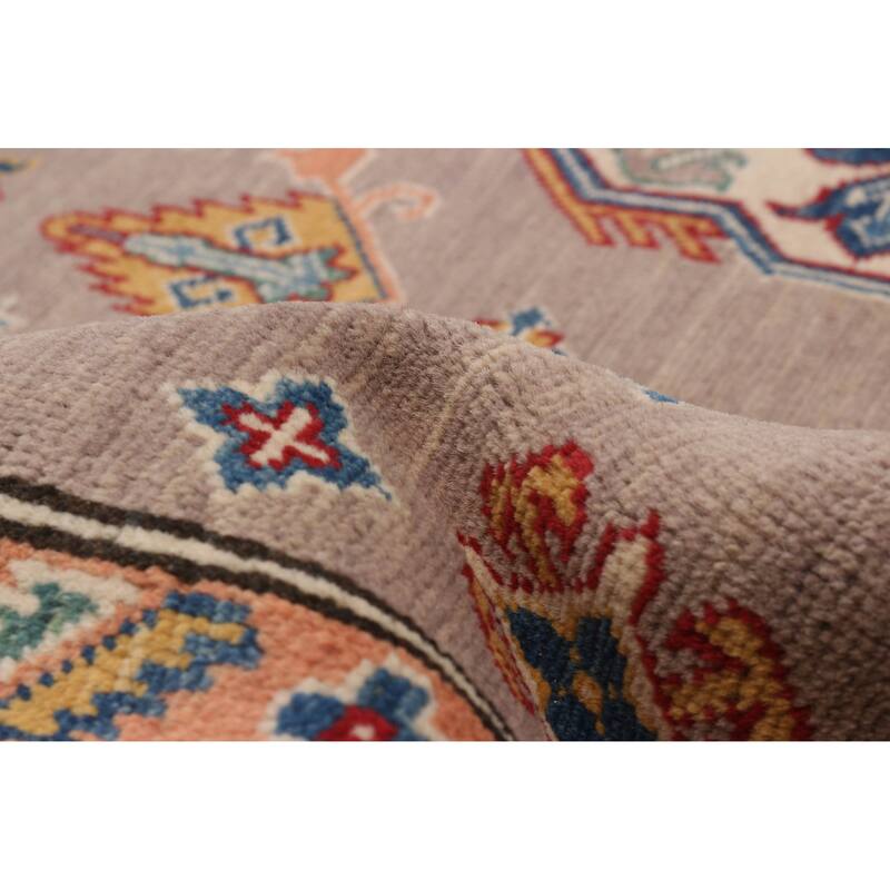 ECARPETGALLERY Hand-knotted Uzbek Ghazni Taupe Wool Rug - 8'0 x 9'5